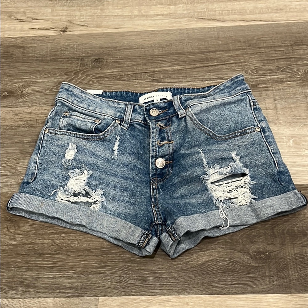 Women's Blue Denim Shorts